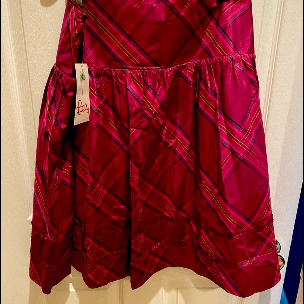 VINTAGE  🎀💝Lilly Pulitzer Party Girl Plaid Skirt 👗RARE